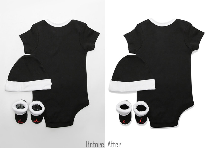 Drop Shadow Before & After Photo