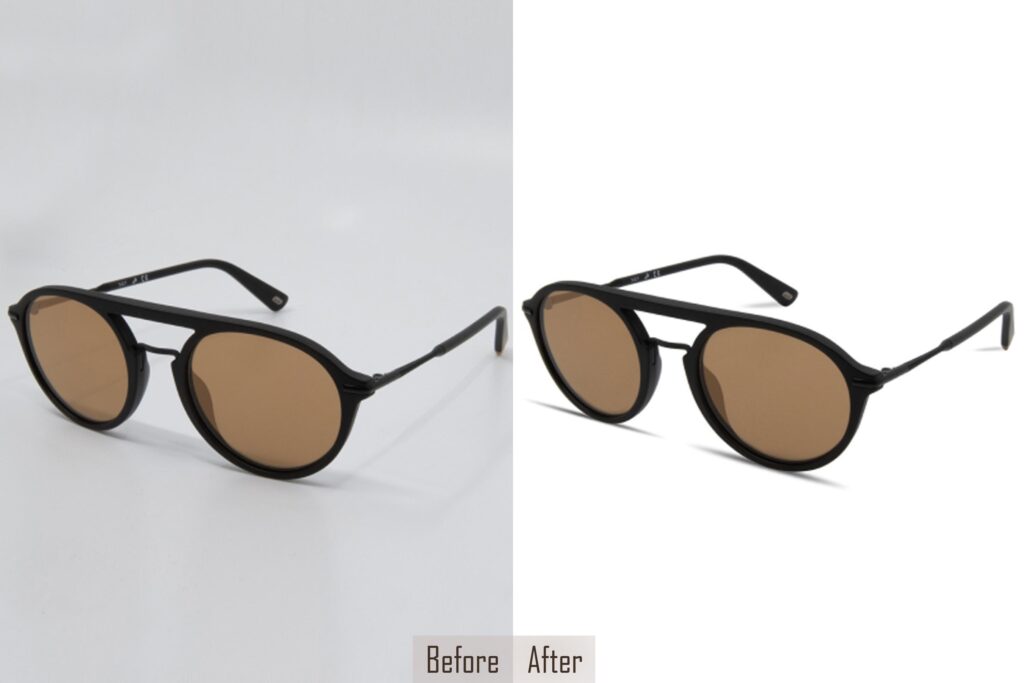 Eyeglasses/Eyewear Before & After Photo Editing Services