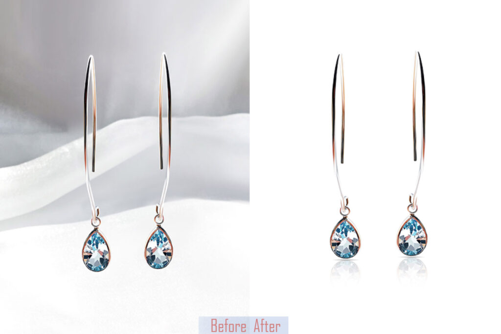 Jewelry Shadow Creation Before & After Photo