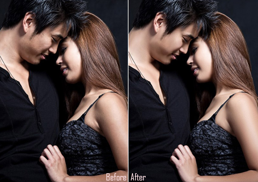 Pre-nuptial Photos Before & After Photo Editing Services