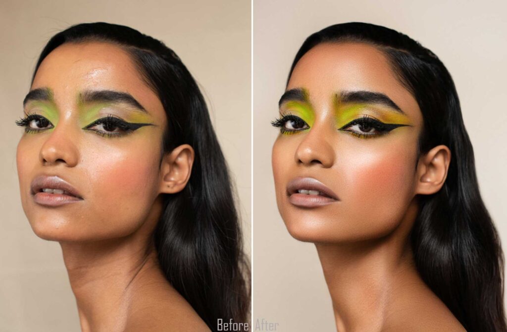 Portrait Skin Smoothing Before & After Photo