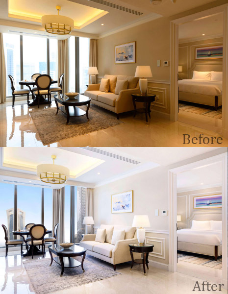 Real Estate Interior Before & After Photo