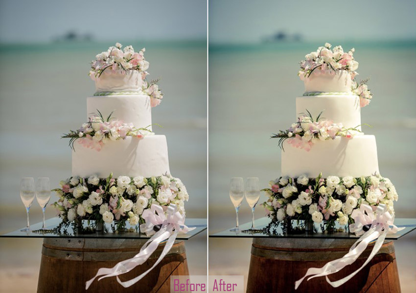 Wedding Reception Highlights Before & After Photo Editing Services