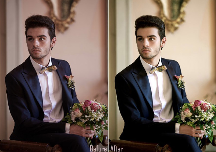 The Groom Before & After Photo Editing Services
