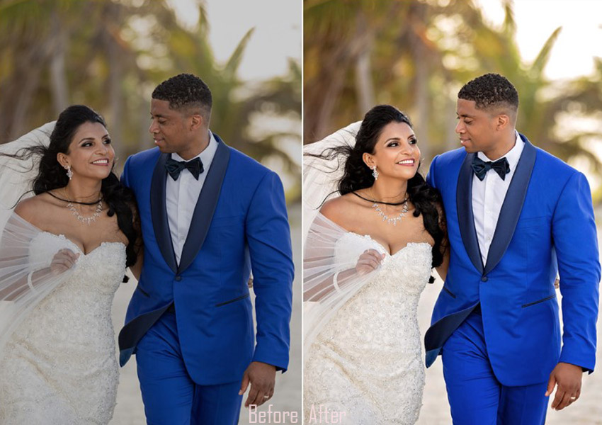Wedding Basic Editing Before & After Photo Editing Services